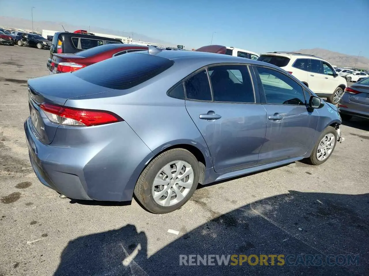 3 Photograph of a damaged car JTDEPRAE4LJ090994 TOYOTA COROLLA 2020