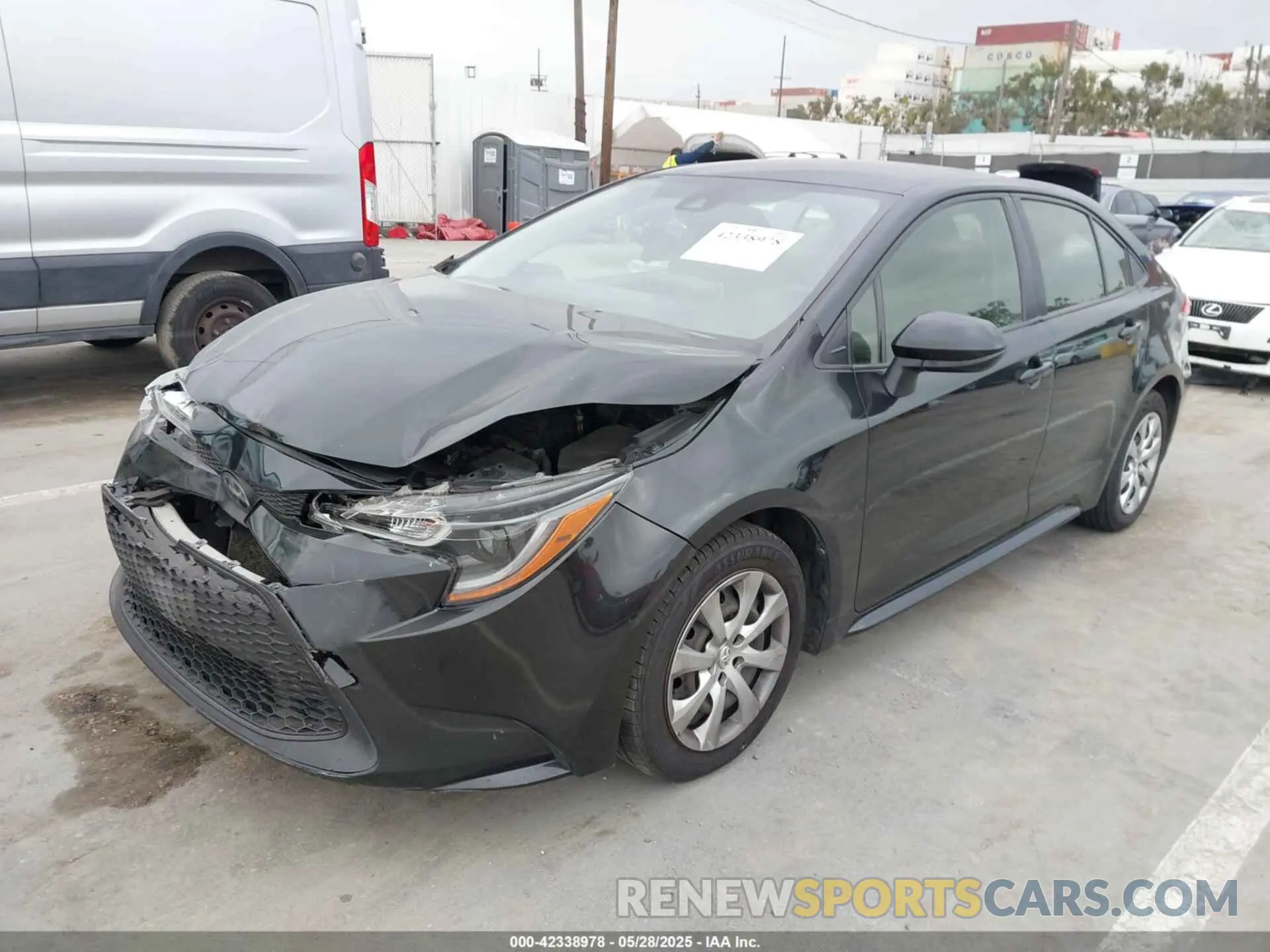 2 Photograph of a damaged car JTDEPRAE4LJ094866 TOYOTA COROLLA 2020