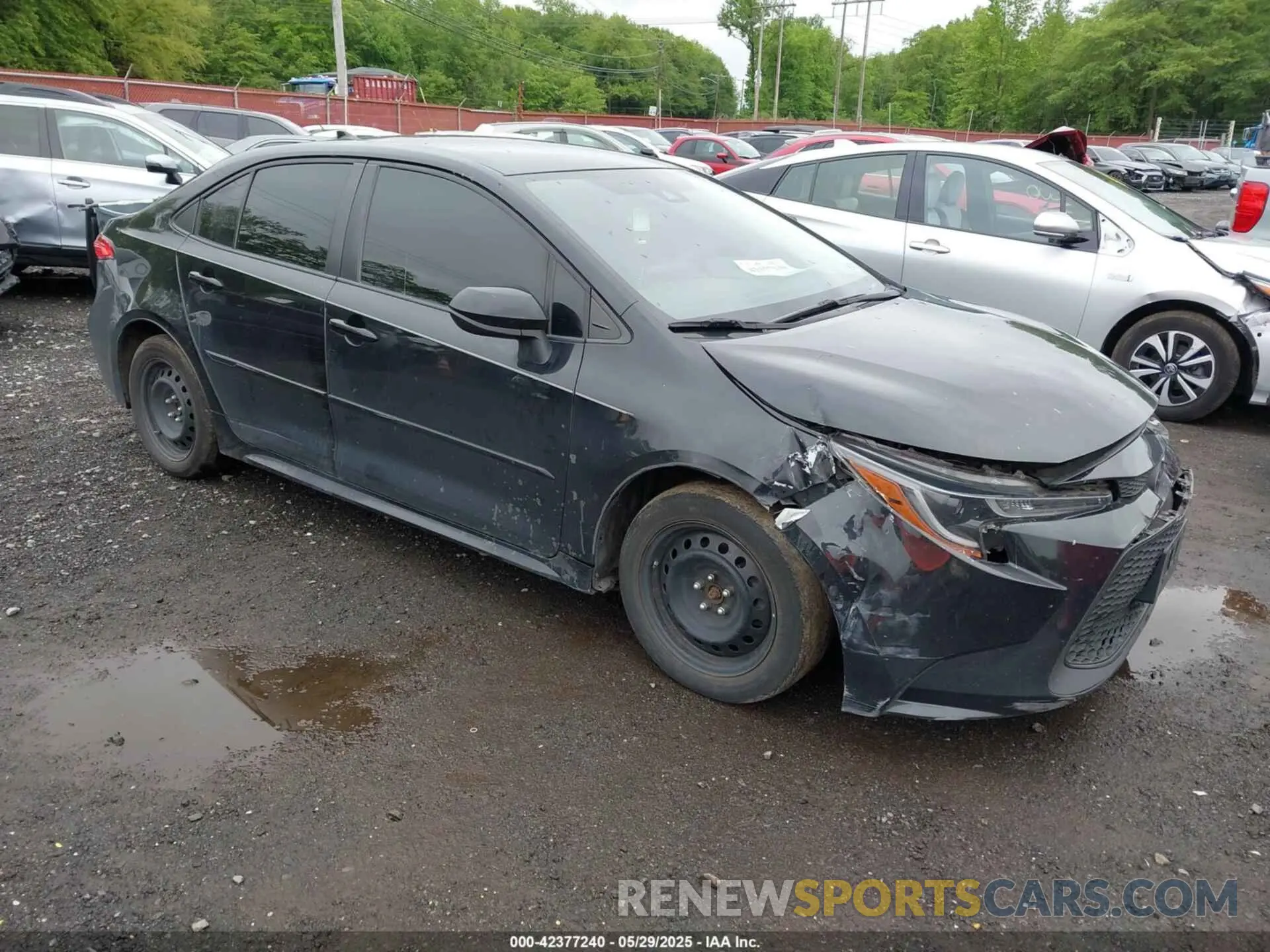 1 Photograph of a damaged car JTDEPRAE4LJ095127 TOYOTA COROLLA 2020