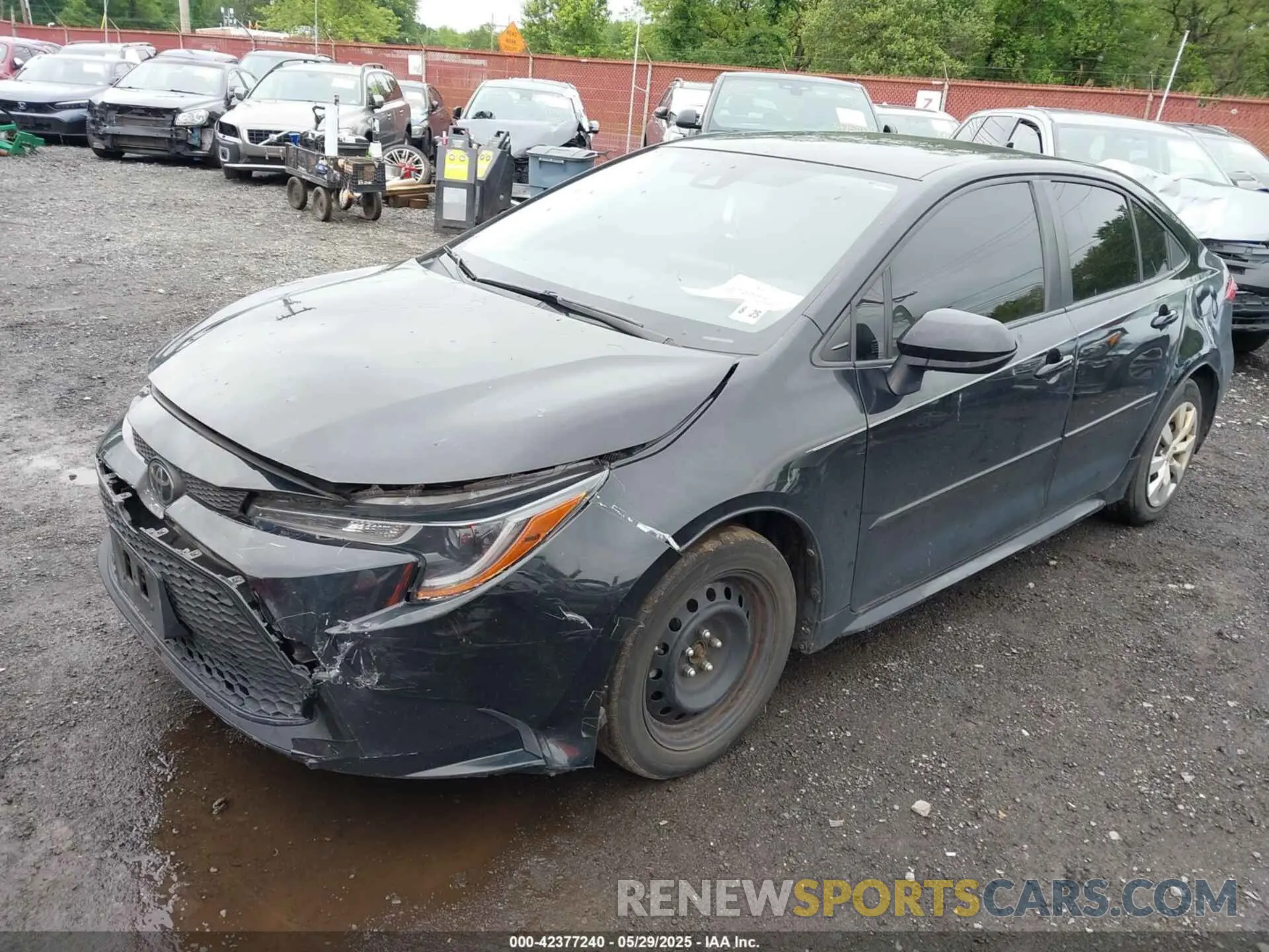 2 Photograph of a damaged car JTDEPRAE4LJ095127 TOYOTA COROLLA 2020