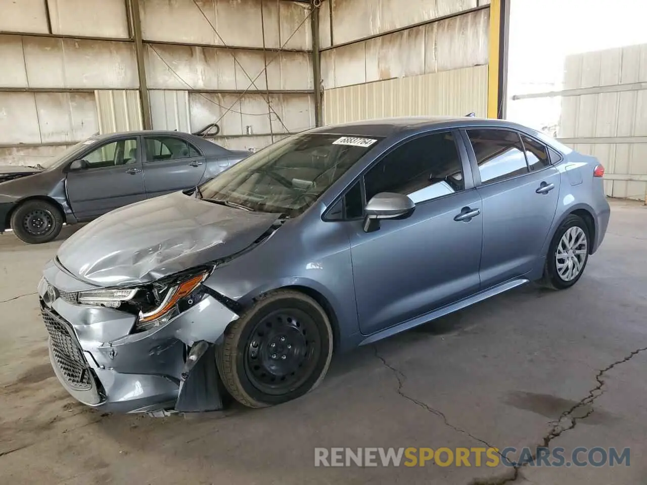 1 Photograph of a damaged car JTDEPRAE4LJ095645 TOYOTA COROLLA 2020