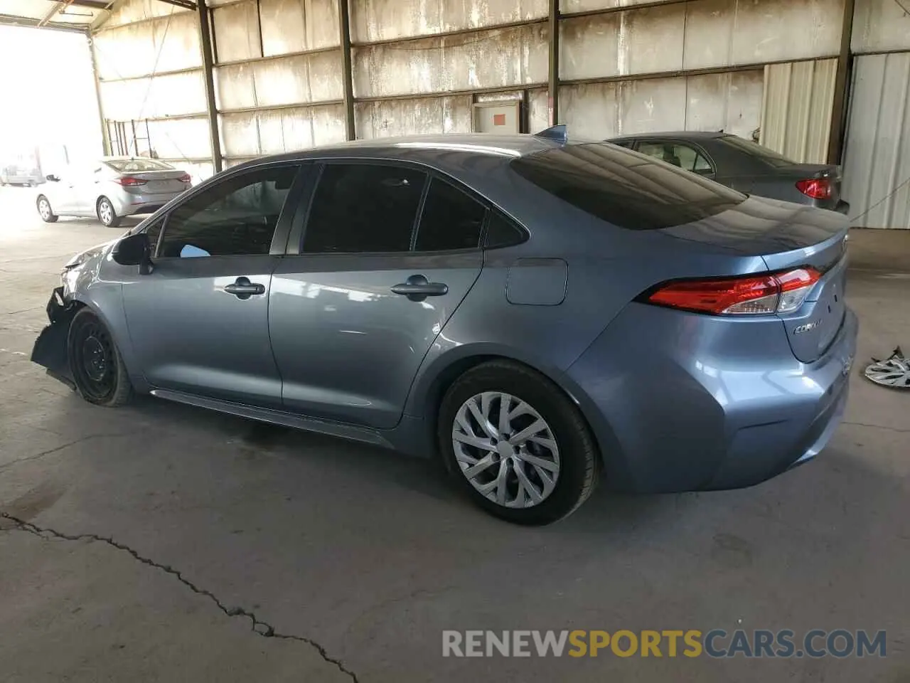 2 Photograph of a damaged car JTDEPRAE4LJ095645 TOYOTA COROLLA 2020