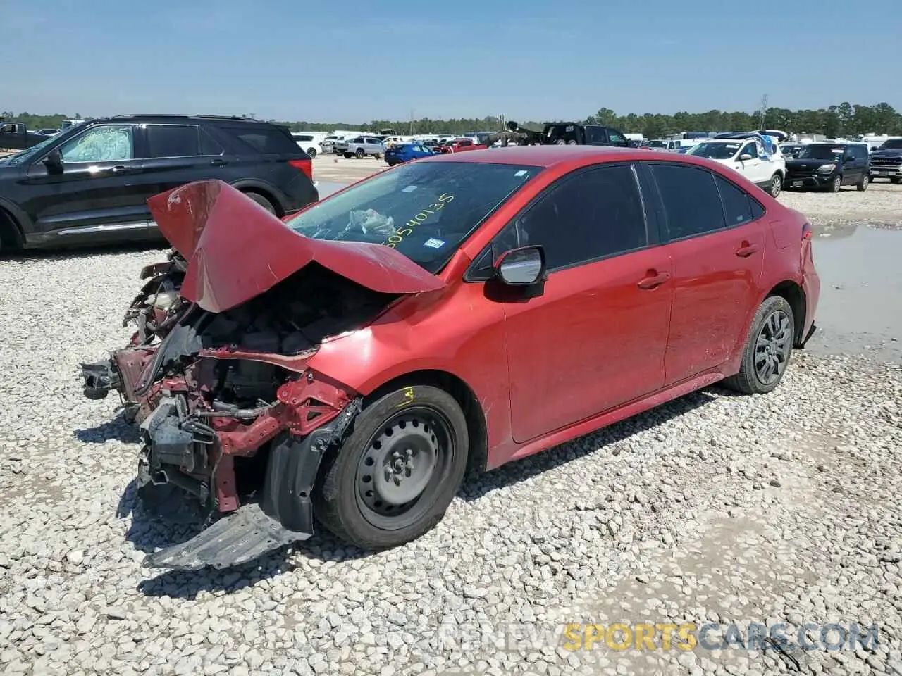 1 Photograph of a damaged car JTDEPRAE4LJ096021 TOYOTA COROLLA 2020