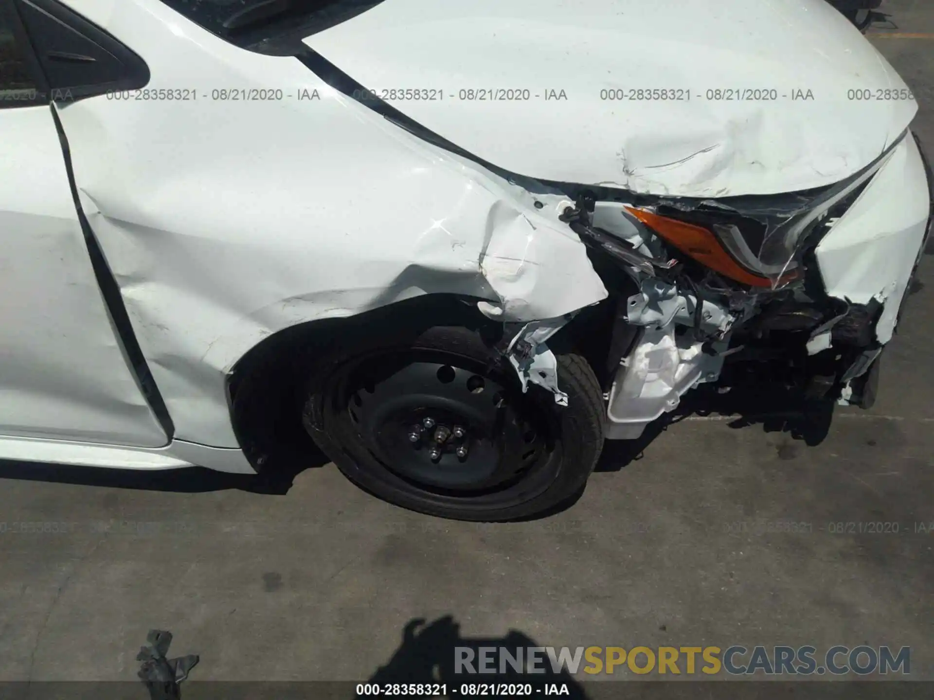 6 Photograph of a damaged car JTDEPRAE4LJ096245 TOYOTA COROLLA 2020