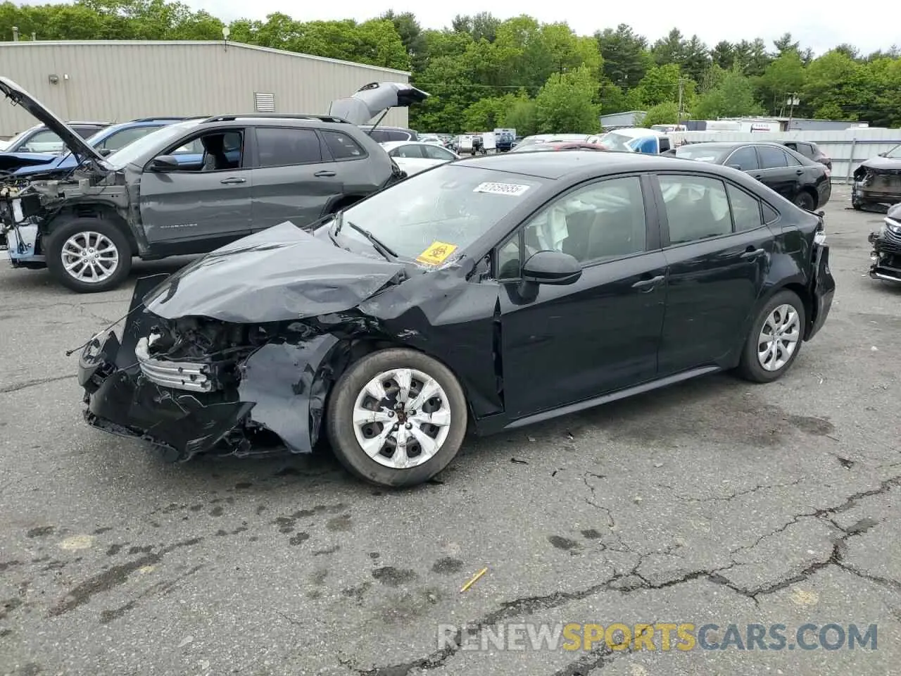 1 Photograph of a damaged car JTDEPRAE4LJ096424 TOYOTA COROLLA 2020