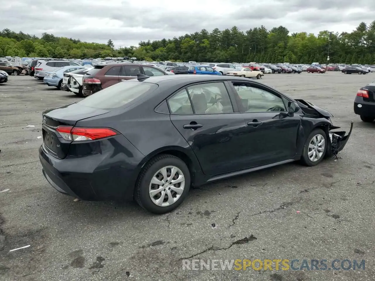 3 Photograph of a damaged car JTDEPRAE4LJ096424 TOYOTA COROLLA 2020
