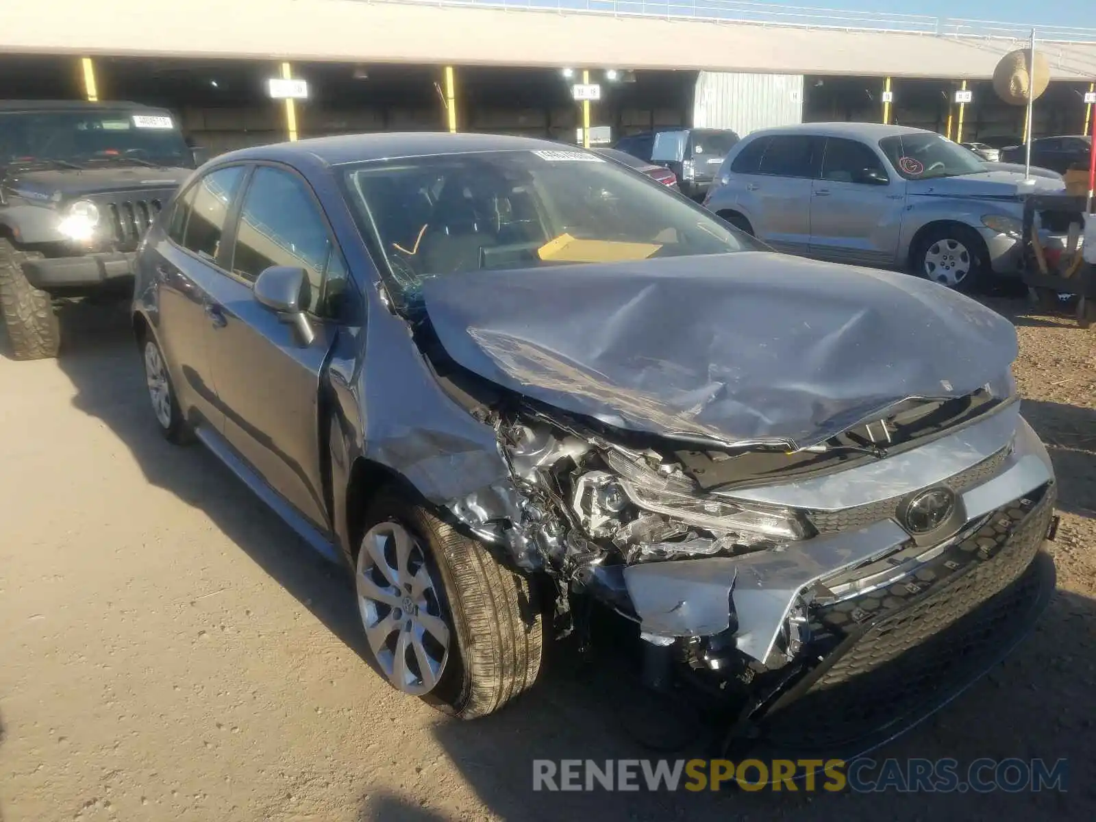 1 Photograph of a damaged car JTDEPRAE4LJ099517 TOYOTA COROLLA 2020