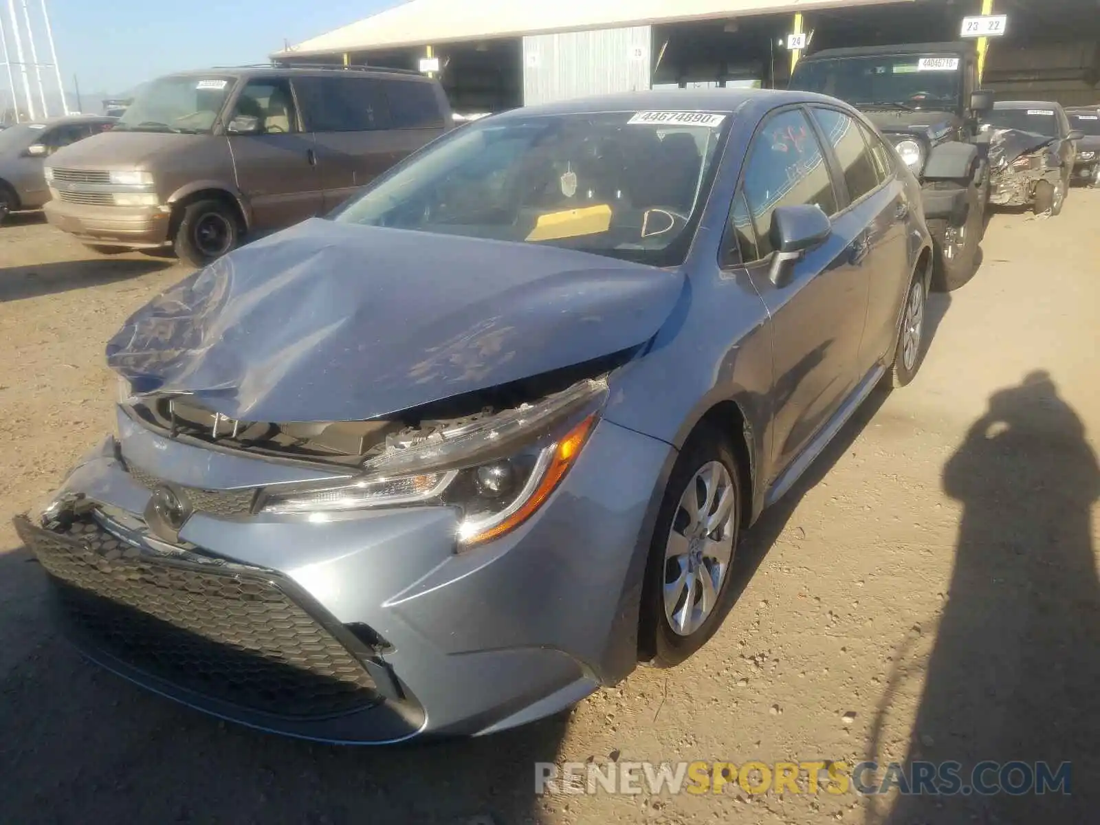 2 Photograph of a damaged car JTDEPRAE4LJ099517 TOYOTA COROLLA 2020