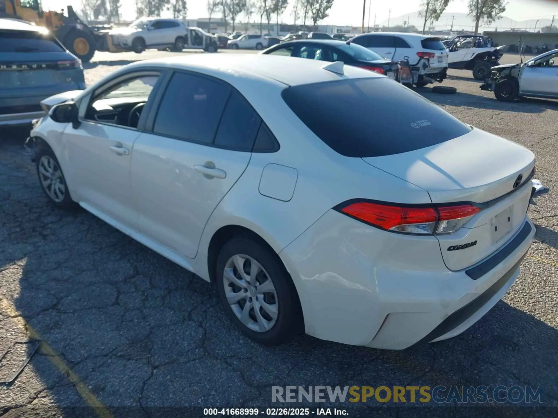 3 Photograph of a damaged car JTDEPRAE4LJ100696 TOYOTA COROLLA 2020