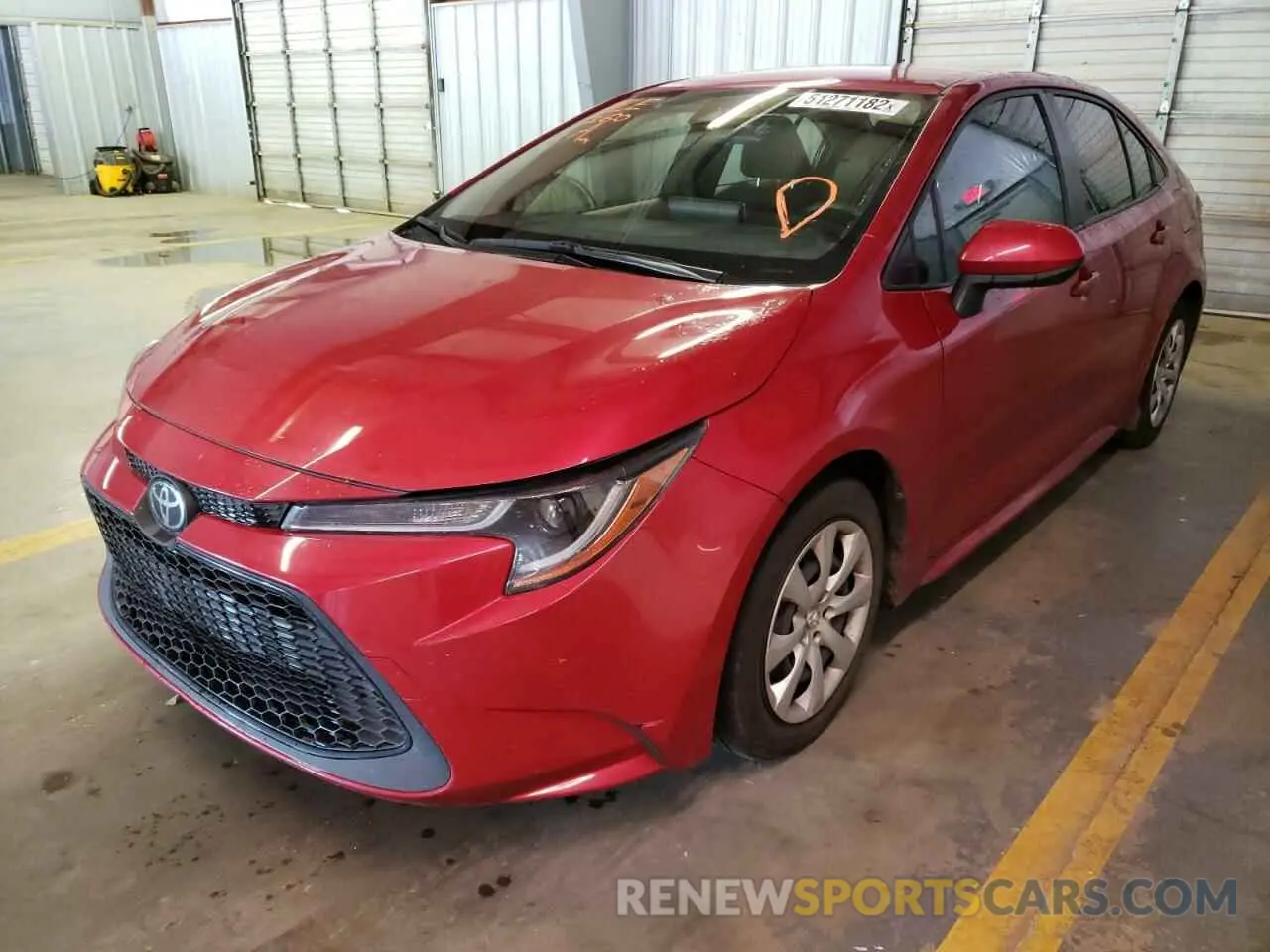 2 Photograph of a damaged car JTDEPRAE4LJ101055 TOYOTA COROLLA 2020