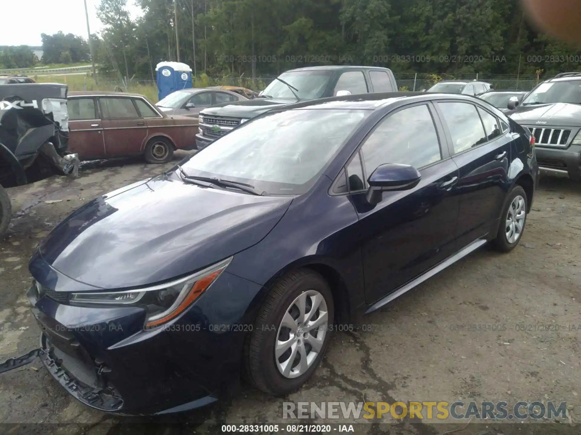 2 Photograph of a damaged car JTDEPRAE4LJ102836 TOYOTA COROLLA 2020