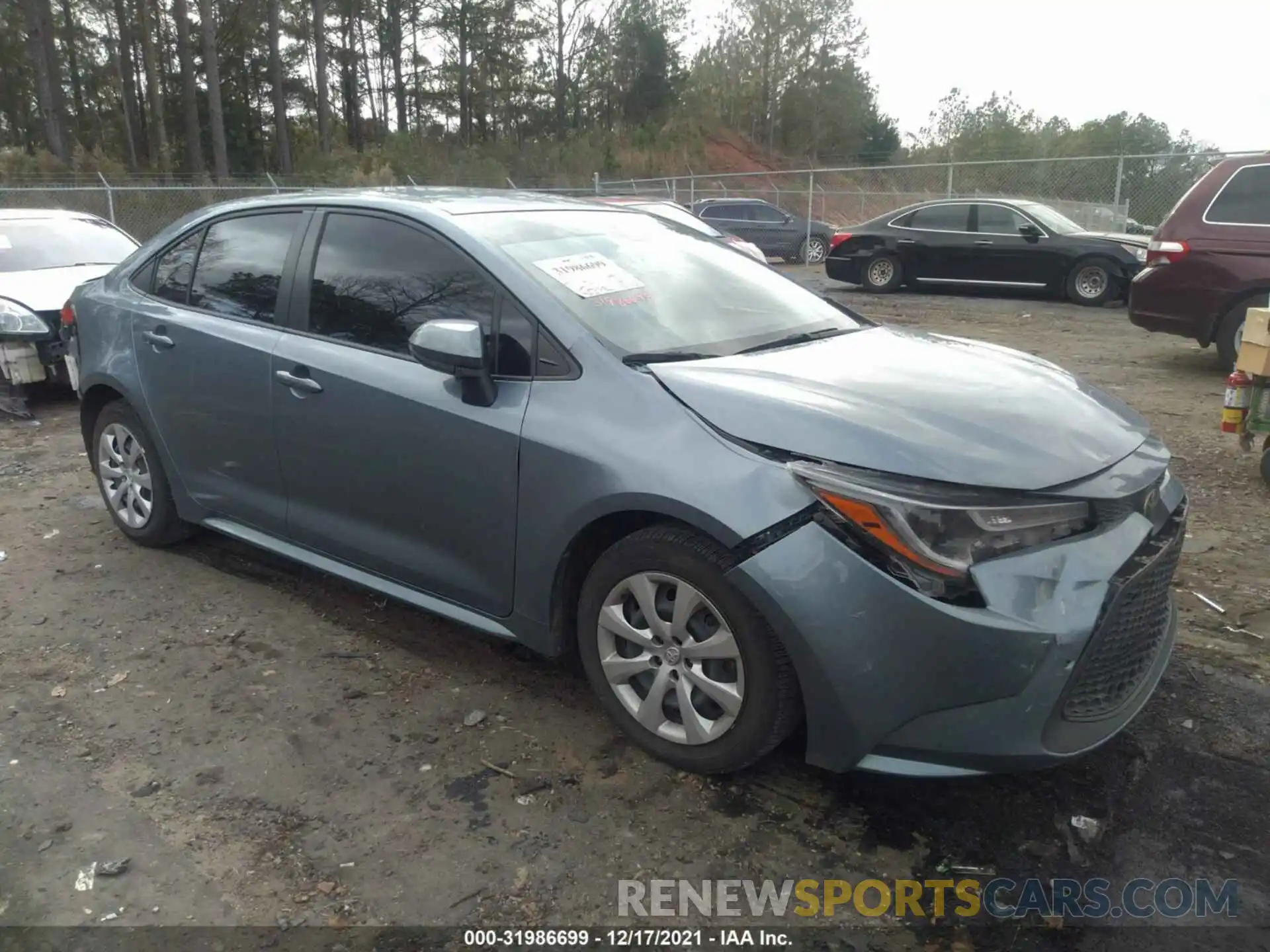 1 Photograph of a damaged car JTDEPRAE4LJ105350 TOYOTA COROLLA 2020