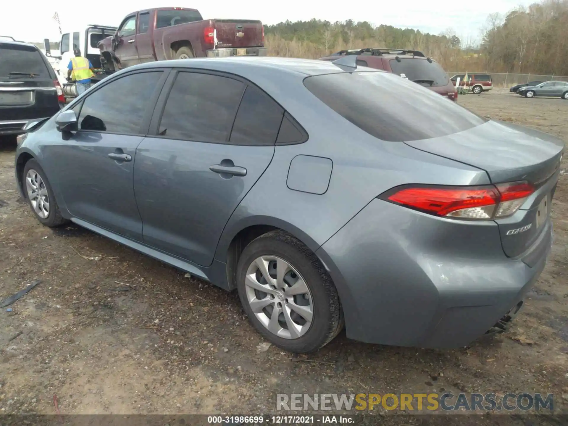 3 Photograph of a damaged car JTDEPRAE4LJ105350 TOYOTA COROLLA 2020