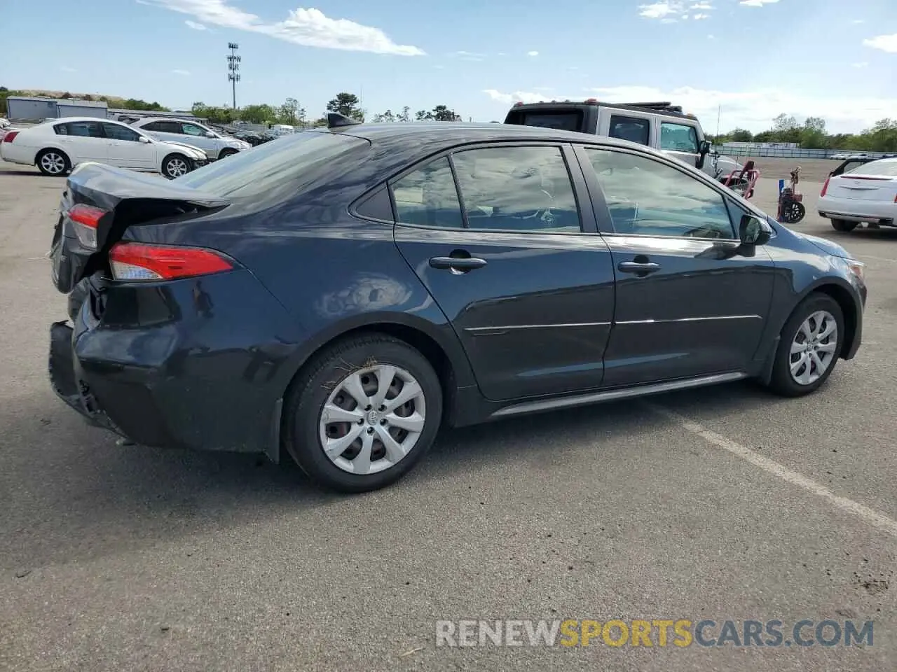 3 Photograph of a damaged car JTDEPRAE4LJ111620 TOYOTA COROLLA 2020