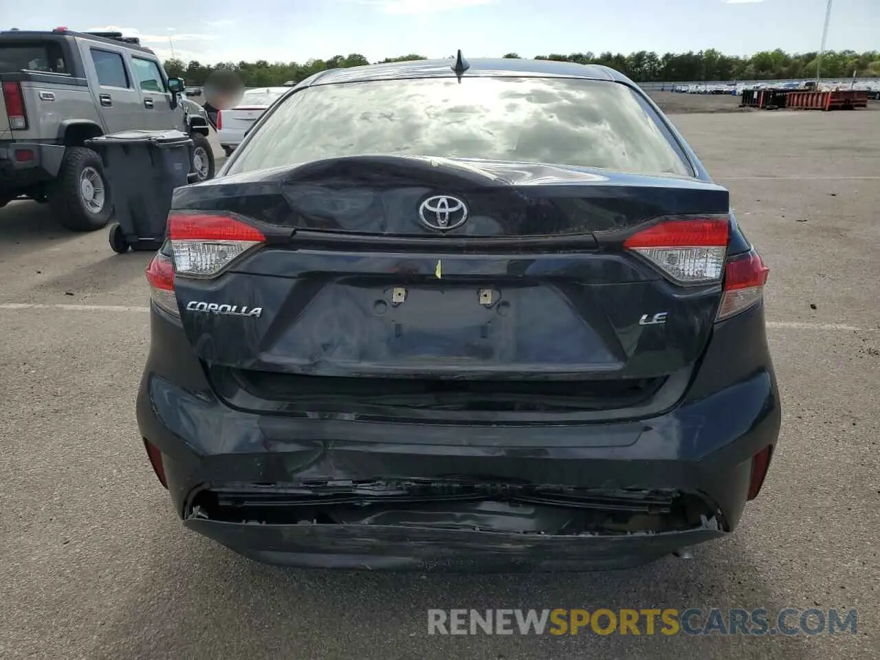 6 Photograph of a damaged car JTDEPRAE4LJ111620 TOYOTA COROLLA 2020