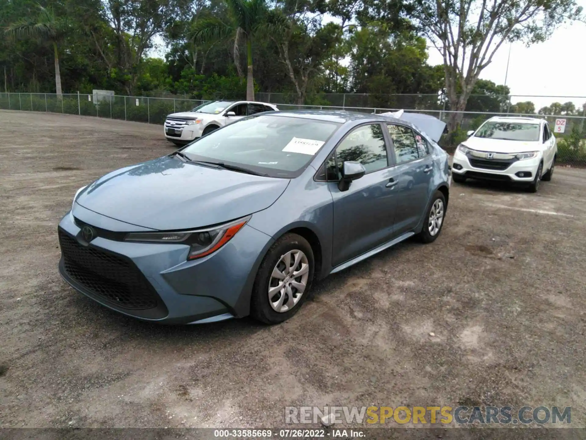 2 Photograph of a damaged car JTDEPRAE4LJ111990 TOYOTA COROLLA 2020