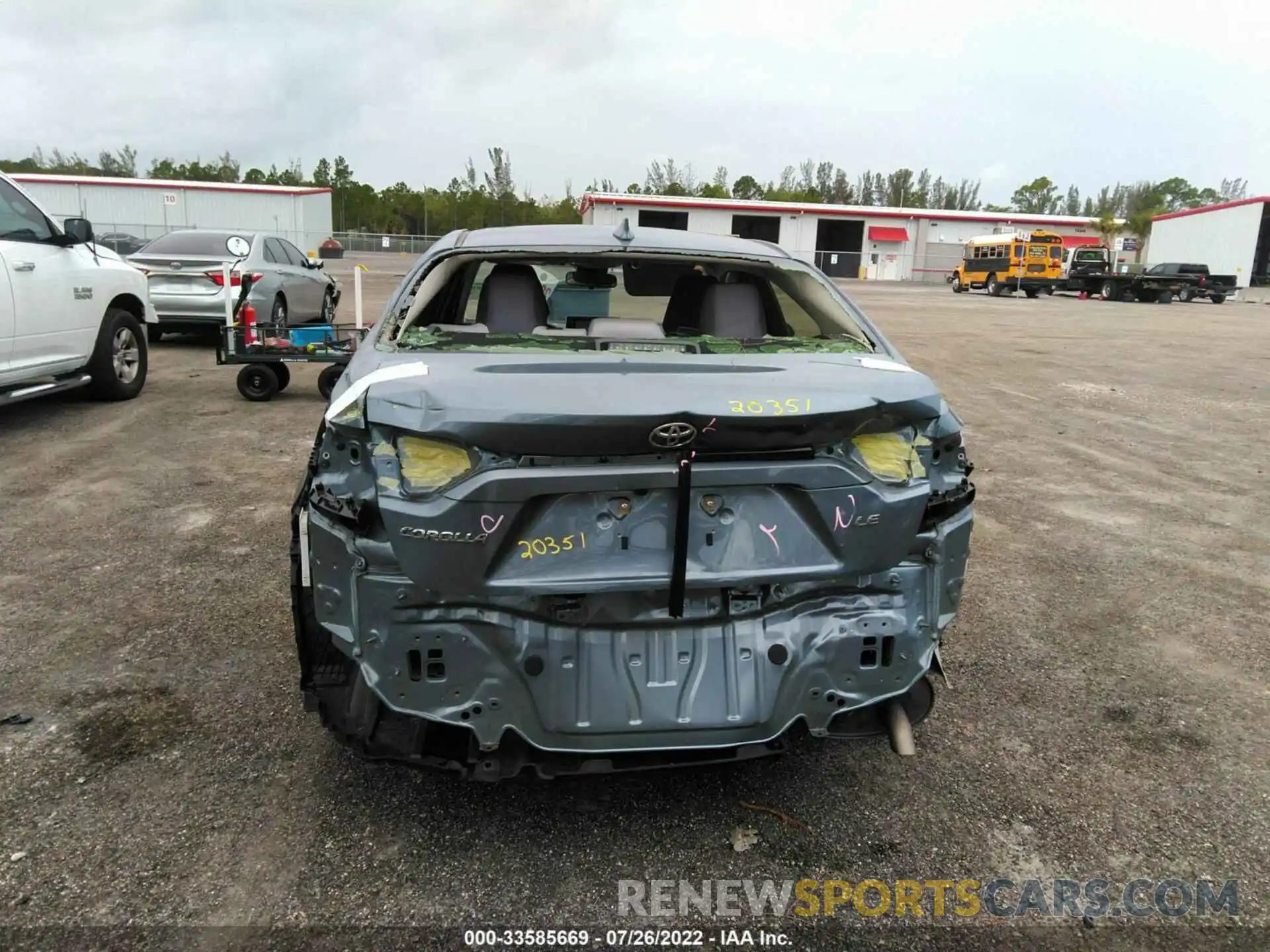 6 Photograph of a damaged car JTDEPRAE4LJ111990 TOYOTA COROLLA 2020