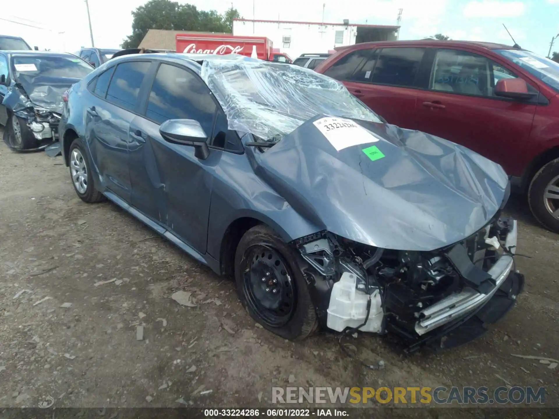 1 Photograph of a damaged car JTDEPRAE4LJ114579 TOYOTA COROLLA 2020