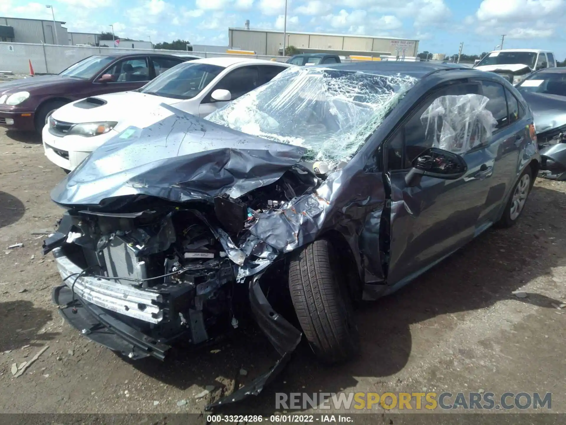 2 Photograph of a damaged car JTDEPRAE4LJ114579 TOYOTA COROLLA 2020