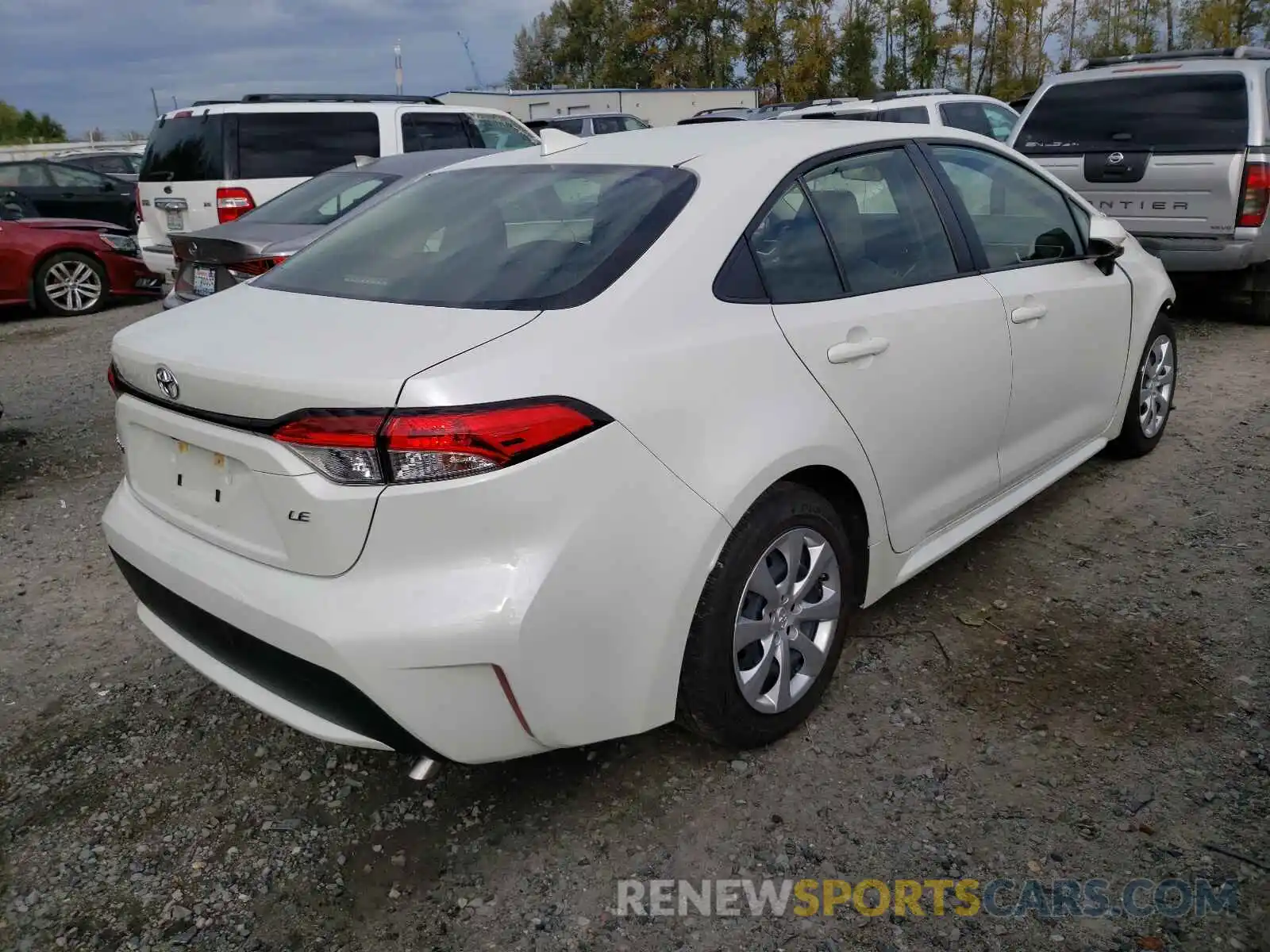 4 Photograph of a damaged car JTDEPRAE5LJ001725 TOYOTA COROLLA 2020