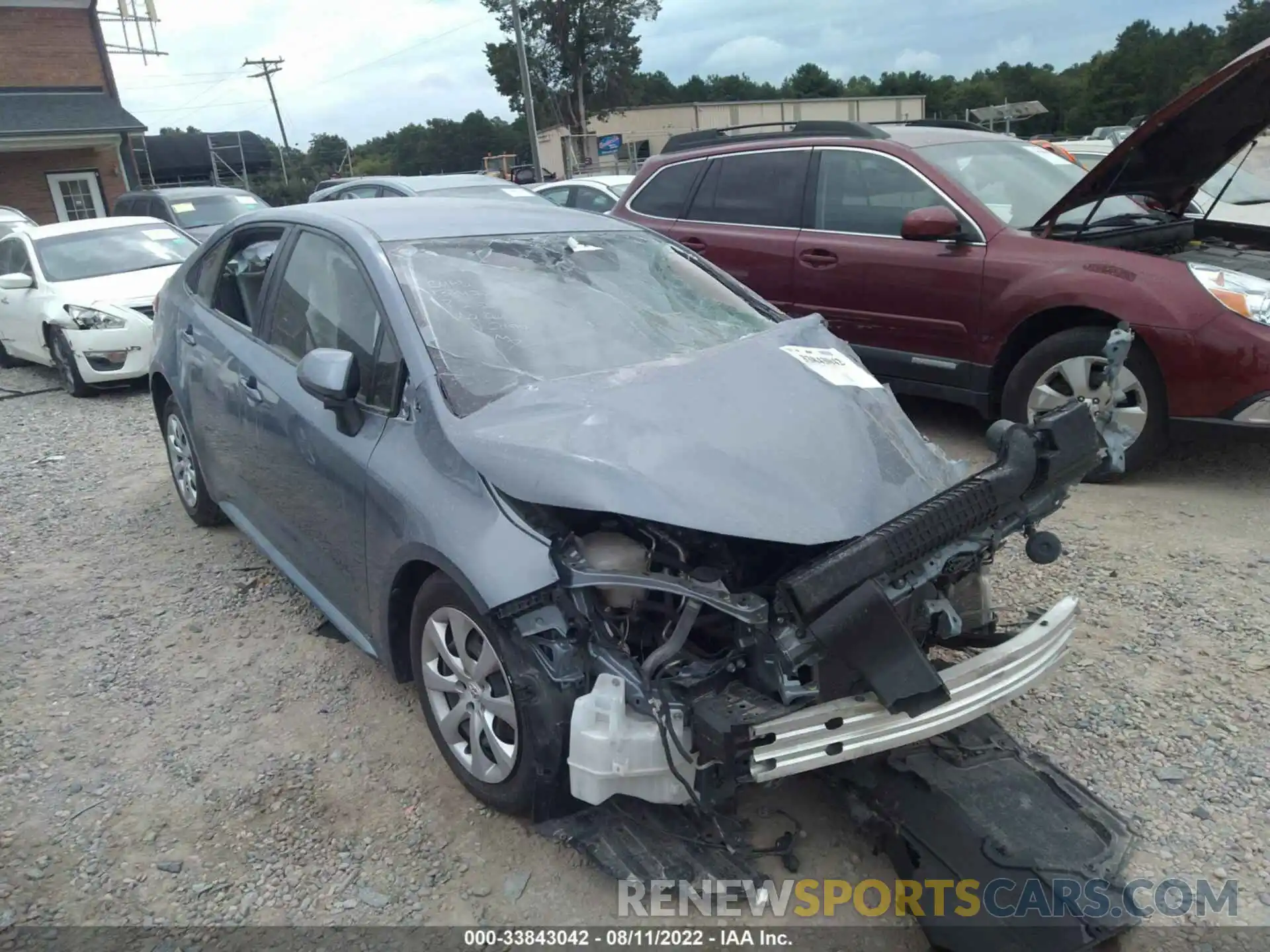 1 Photograph of a damaged car JTDEPRAE5LJ002194 TOYOTA COROLLA 2020