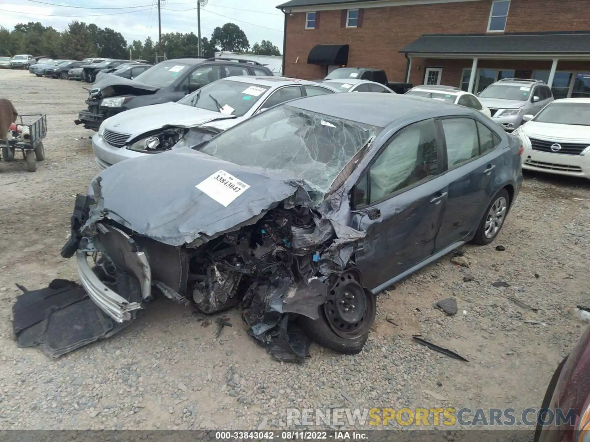 2 Photograph of a damaged car JTDEPRAE5LJ002194 TOYOTA COROLLA 2020