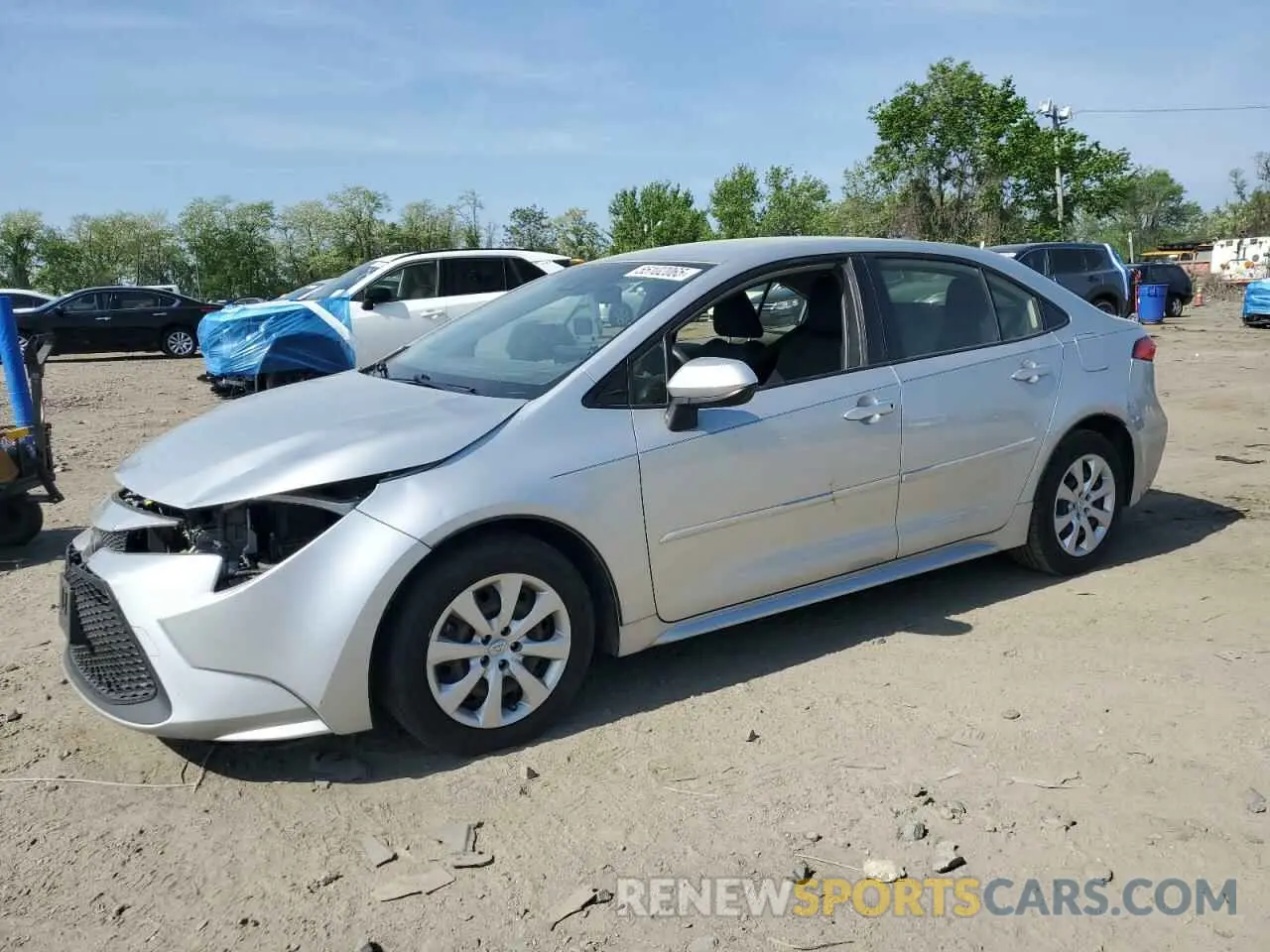 1 Photograph of a damaged car JTDEPRAE5LJ007184 TOYOTA COROLLA 2020