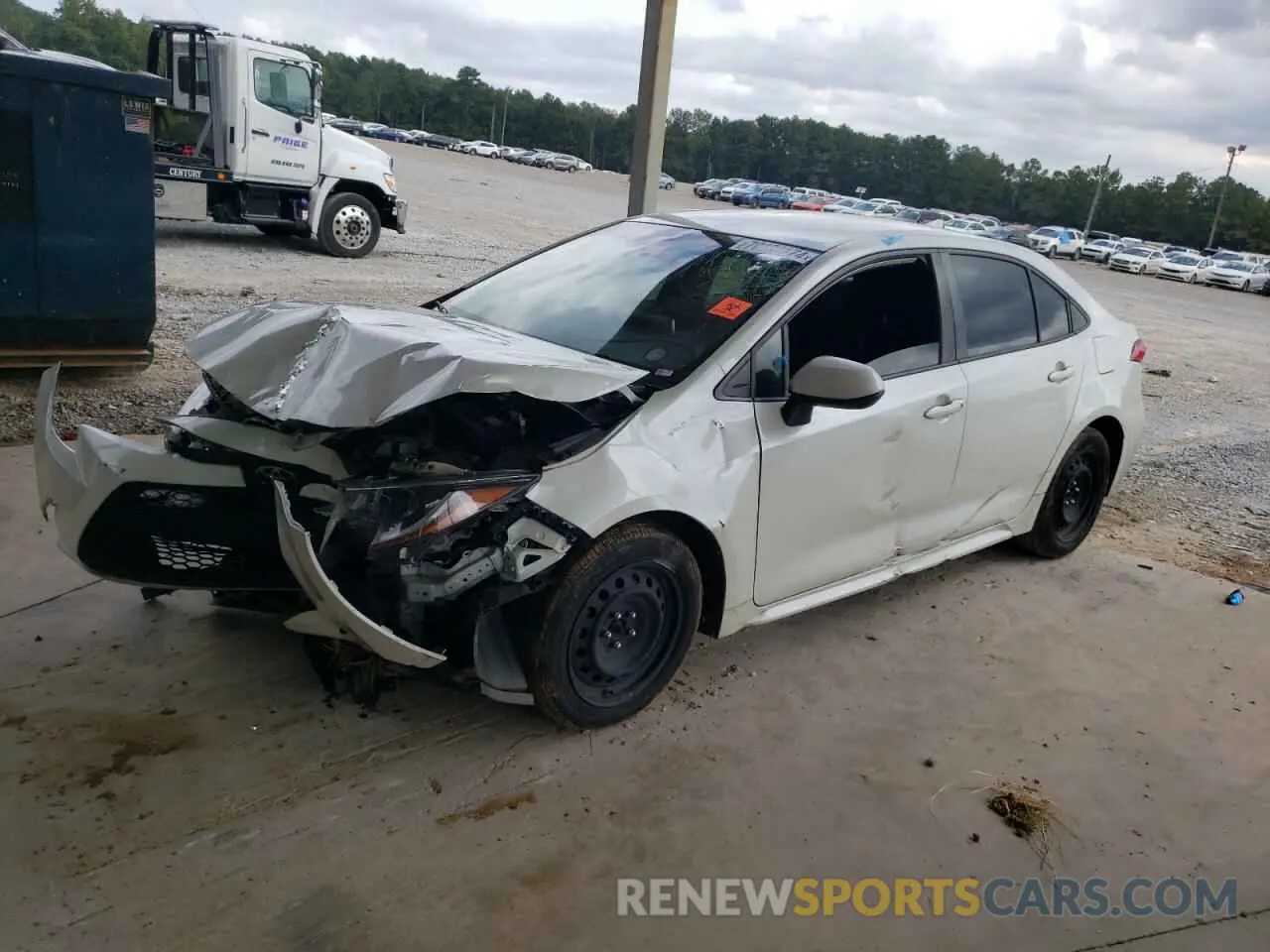 1 Photograph of a damaged car JTDEPRAE5LJ007279 TOYOTA COROLLA 2020