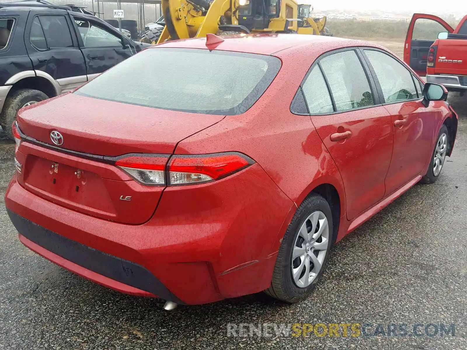 4 Photograph of a damaged car JTDEPRAE5LJ010392 TOYOTA COROLLA 2020