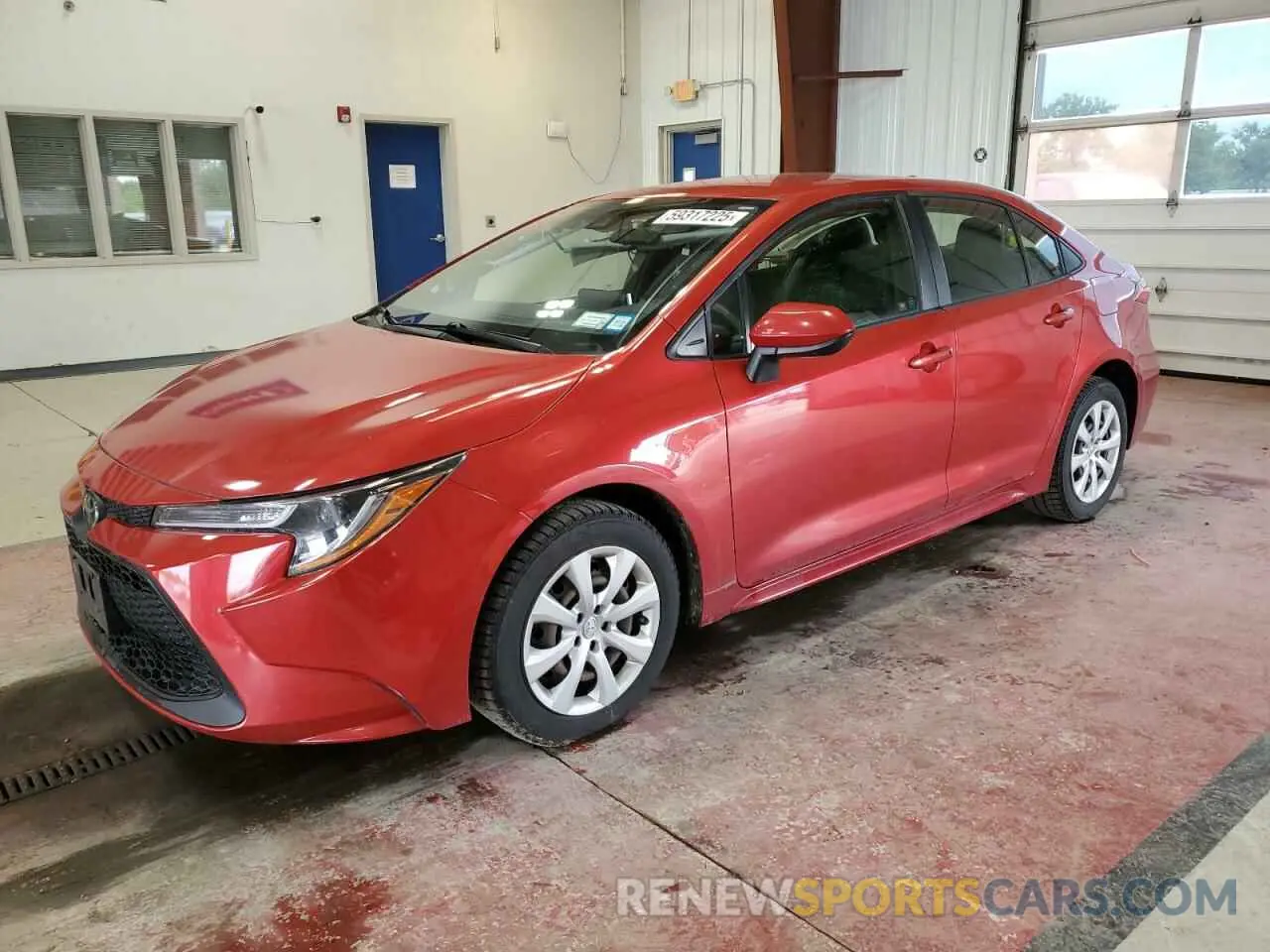 1 Photograph of a damaged car JTDEPRAE5LJ011171 TOYOTA COROLLA 2020