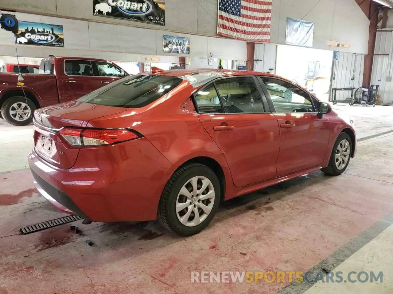 3 Photograph of a damaged car JTDEPRAE5LJ011171 TOYOTA COROLLA 2020