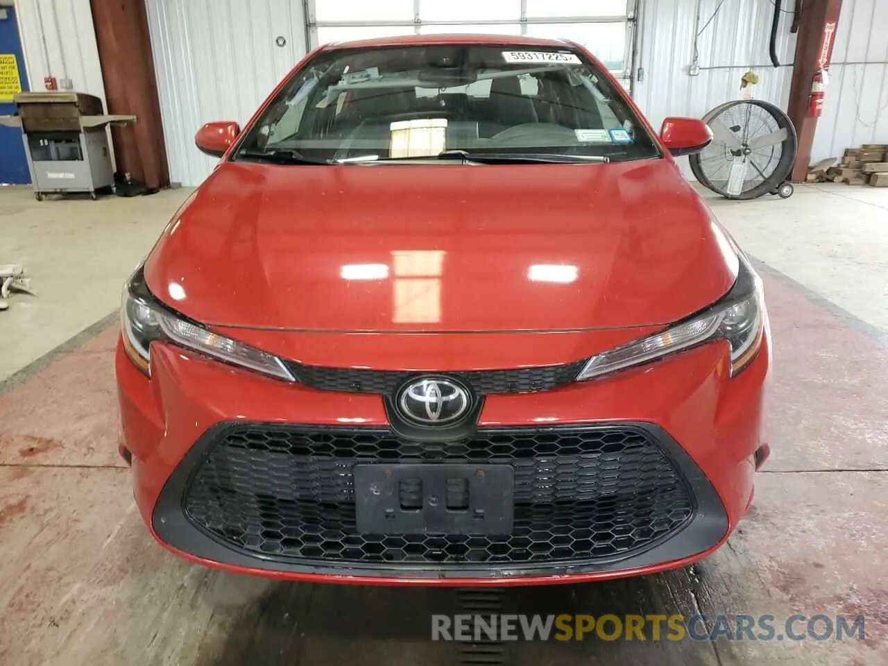 5 Photograph of a damaged car JTDEPRAE5LJ011171 TOYOTA COROLLA 2020