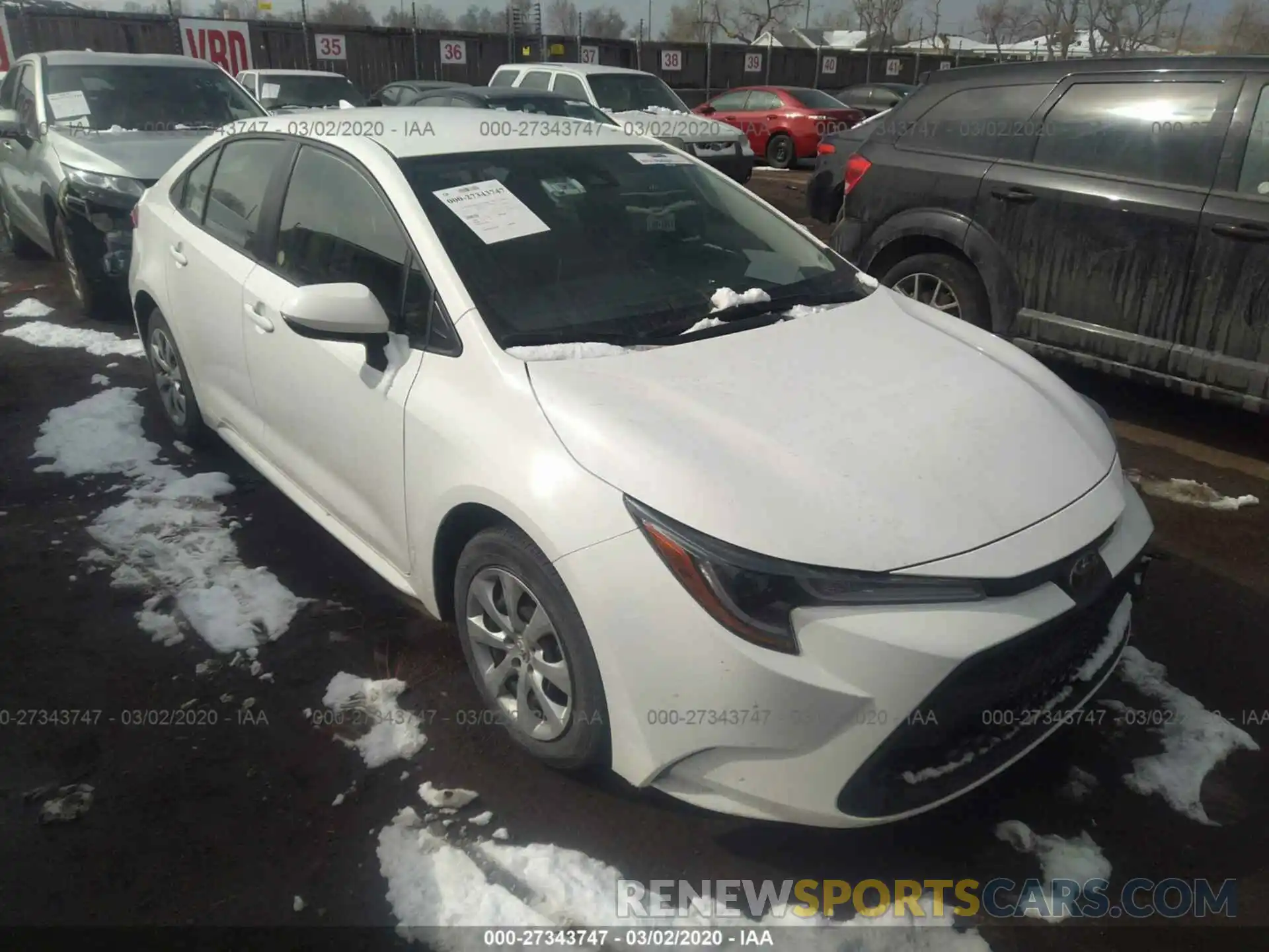 1 Photograph of a damaged car JTDEPRAE5LJ018346 TOYOTA COROLLA 2020