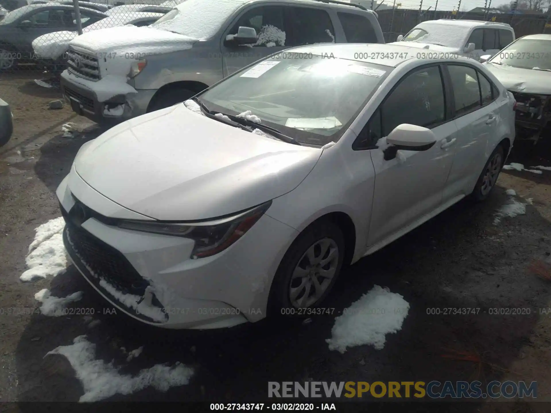 2 Photograph of a damaged car JTDEPRAE5LJ018346 TOYOTA COROLLA 2020