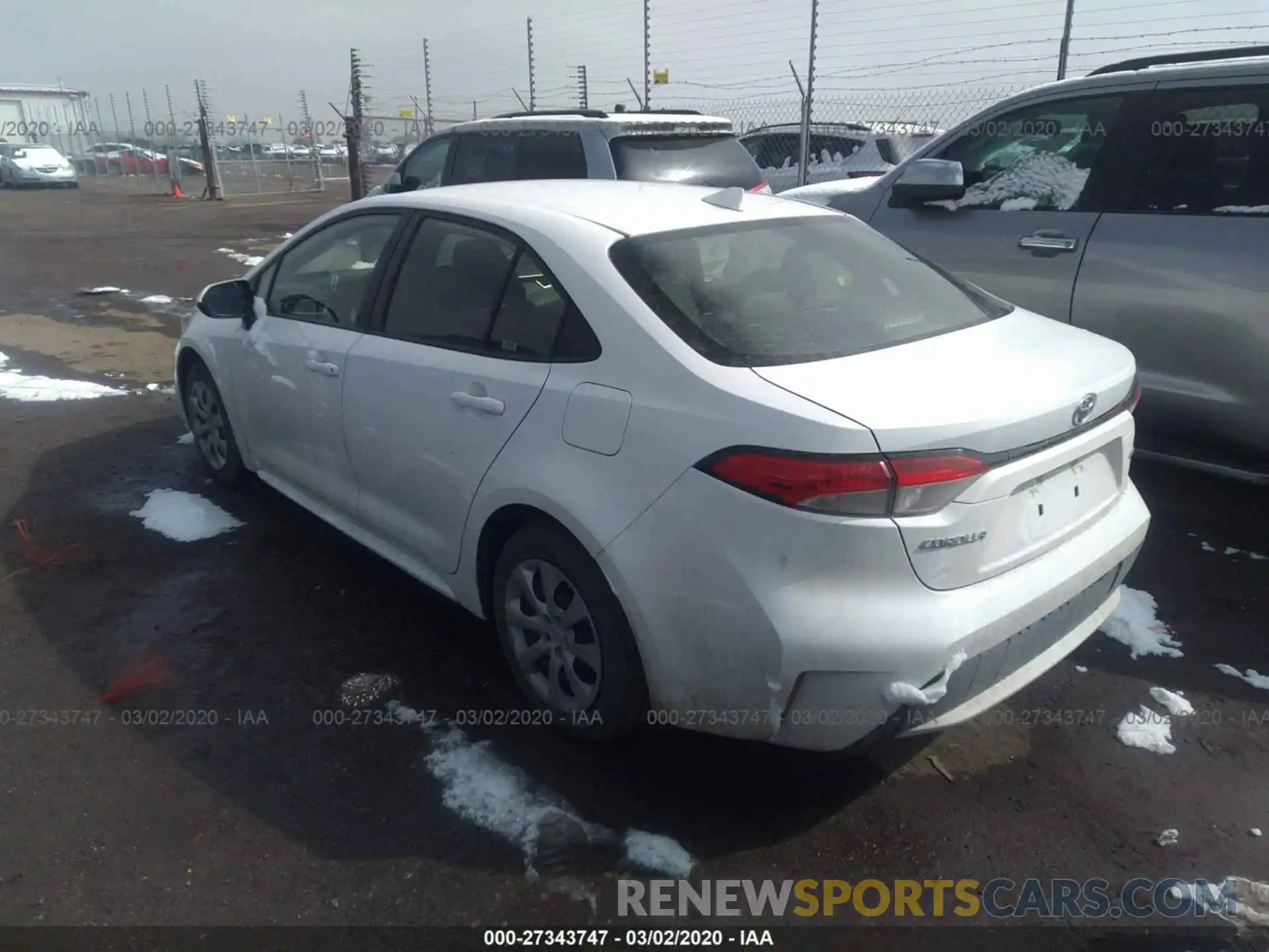 3 Photograph of a damaged car JTDEPRAE5LJ018346 TOYOTA COROLLA 2020