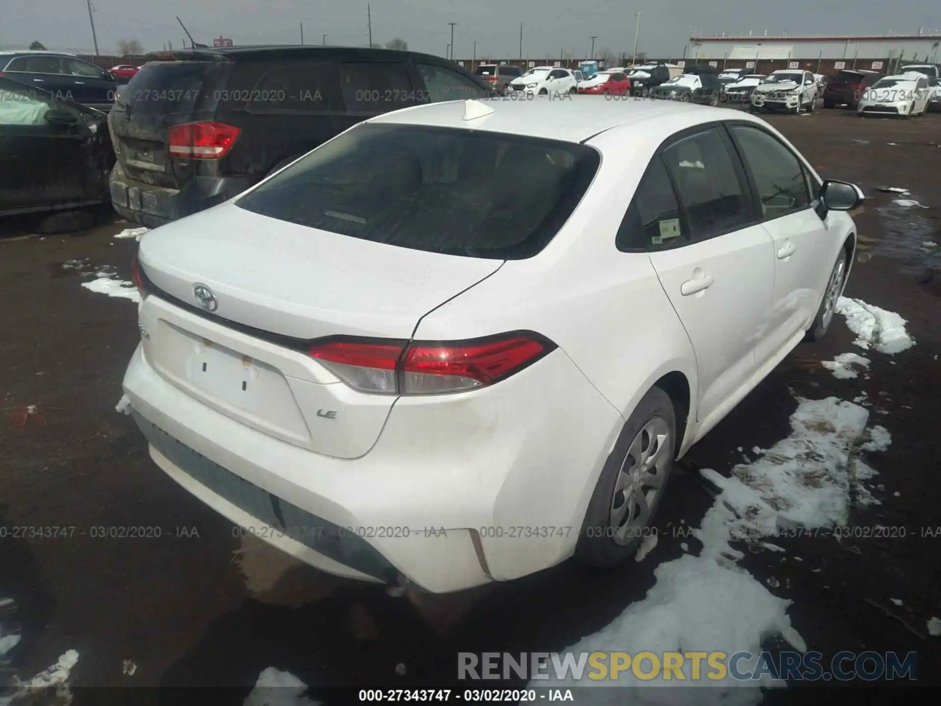 4 Photograph of a damaged car JTDEPRAE5LJ018346 TOYOTA COROLLA 2020