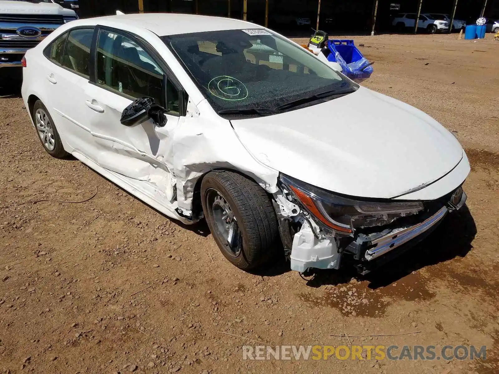 1 Photograph of a damaged car JTDEPRAE5LJ018749 TOYOTA COROLLA 2020