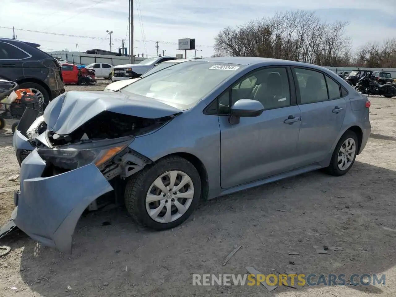1 Photograph of a damaged car JTDEPRAE5LJ019397 TOYOTA COROLLA 2020