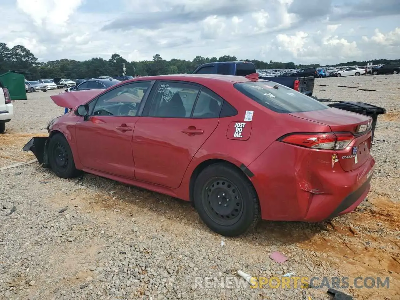 2 Photograph of a damaged car JTDEPRAE5LJ025314 TOYOTA COROLLA 2020