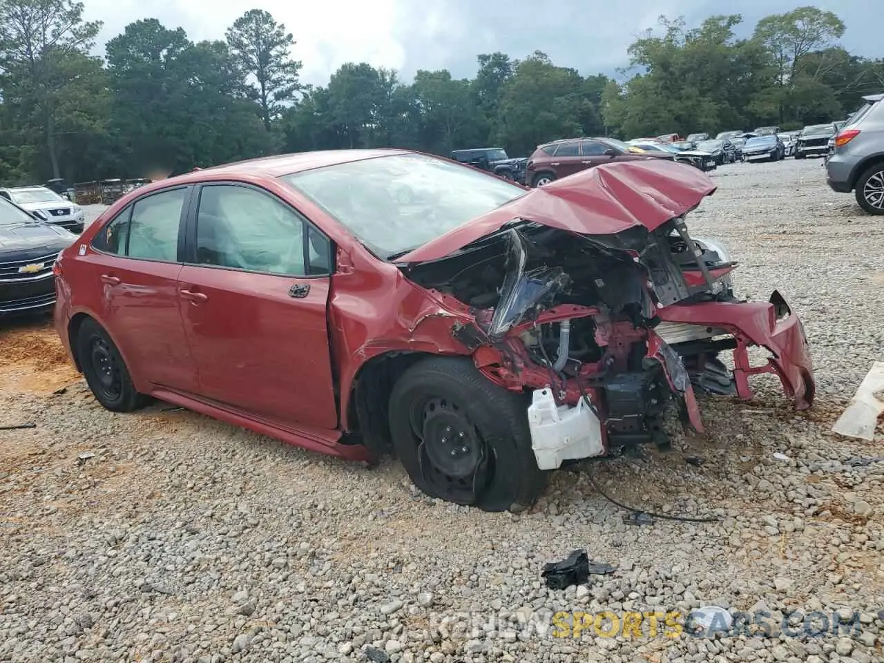 4 Photograph of a damaged car JTDEPRAE5LJ025314 TOYOTA COROLLA 2020