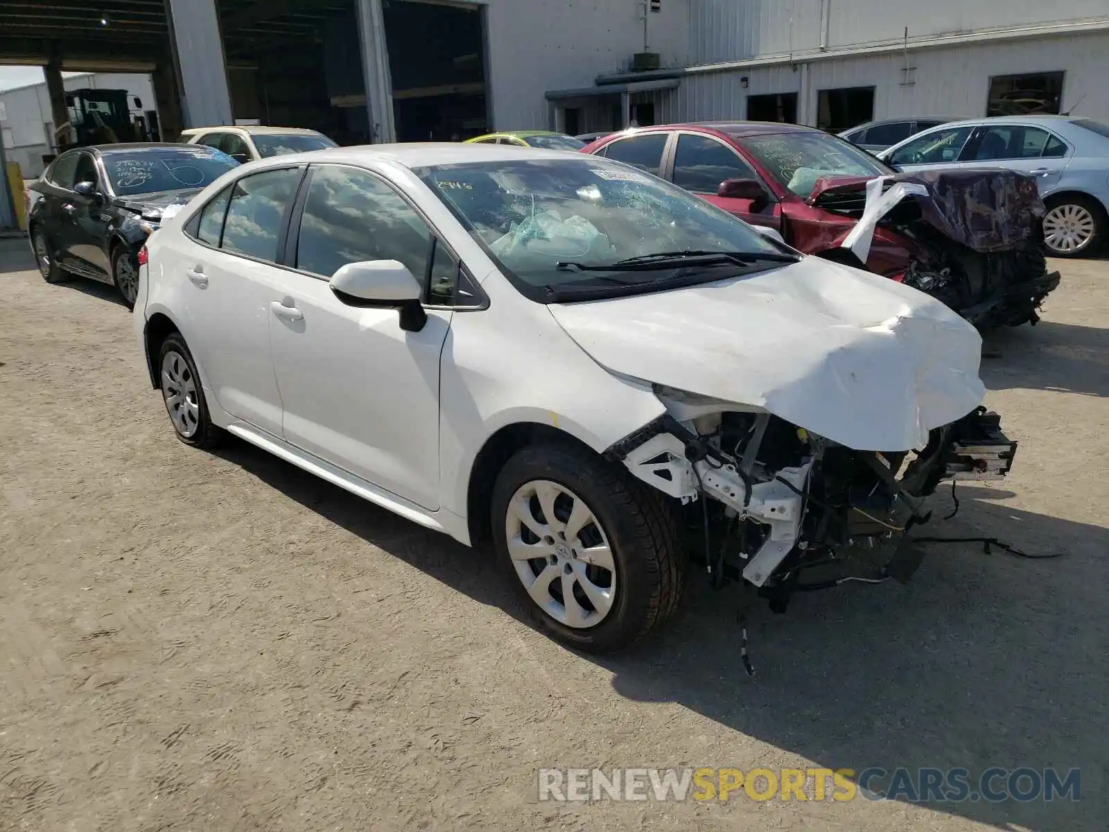 1 Photograph of a damaged car JTDEPRAE5LJ025524 TOYOTA COROLLA 2020