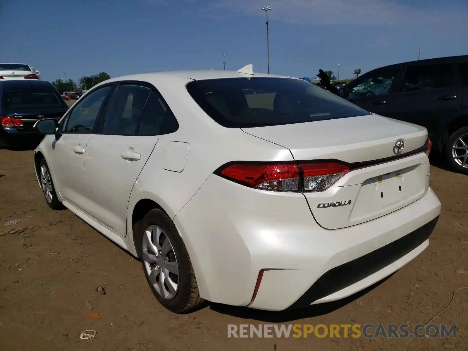 3 Photograph of a damaged car JTDEPRAE5LJ026690 TOYOTA COROLLA 2020