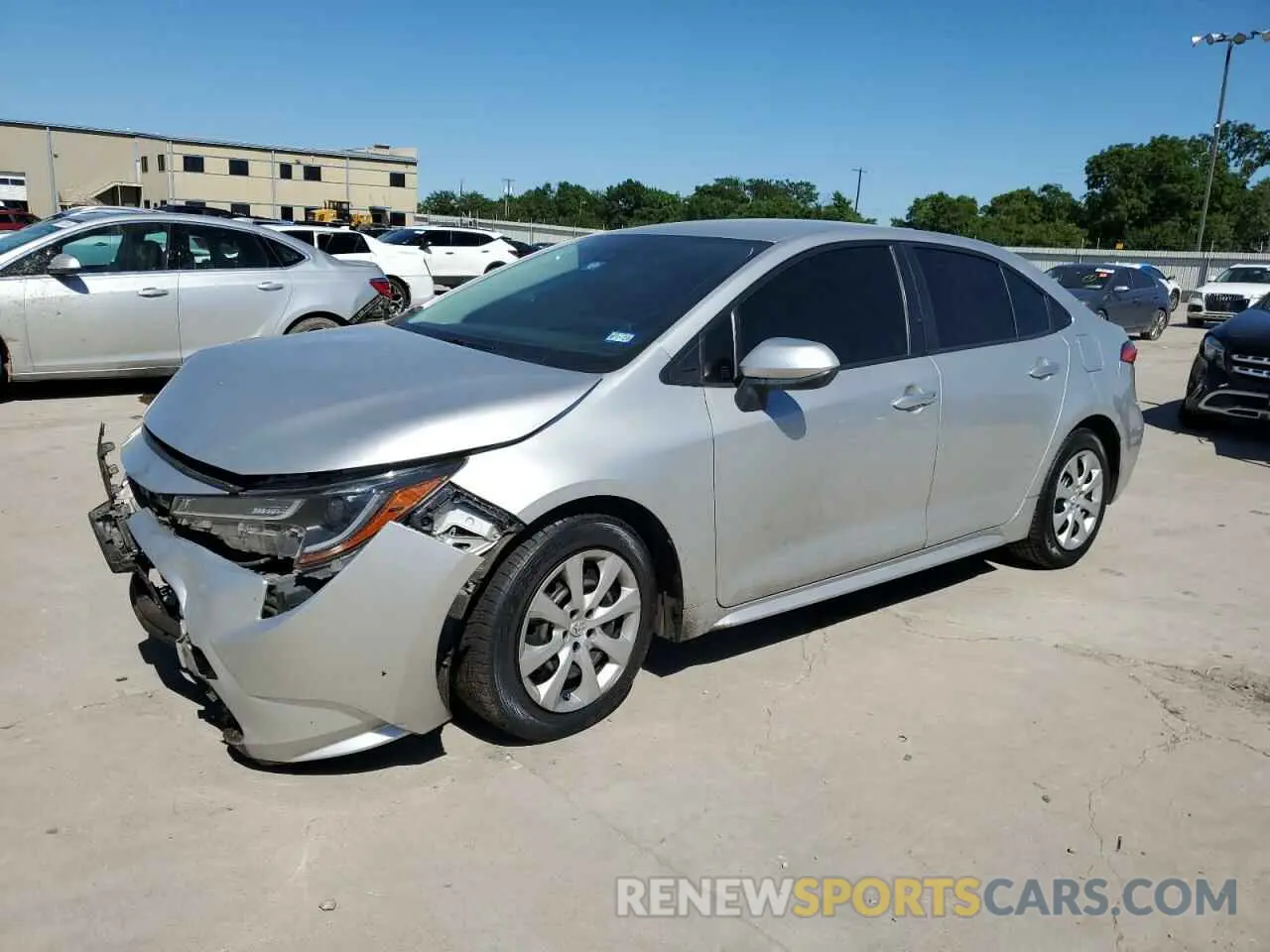 1 Photograph of a damaged car JTDEPRAE5LJ029461 TOYOTA COROLLA 2020