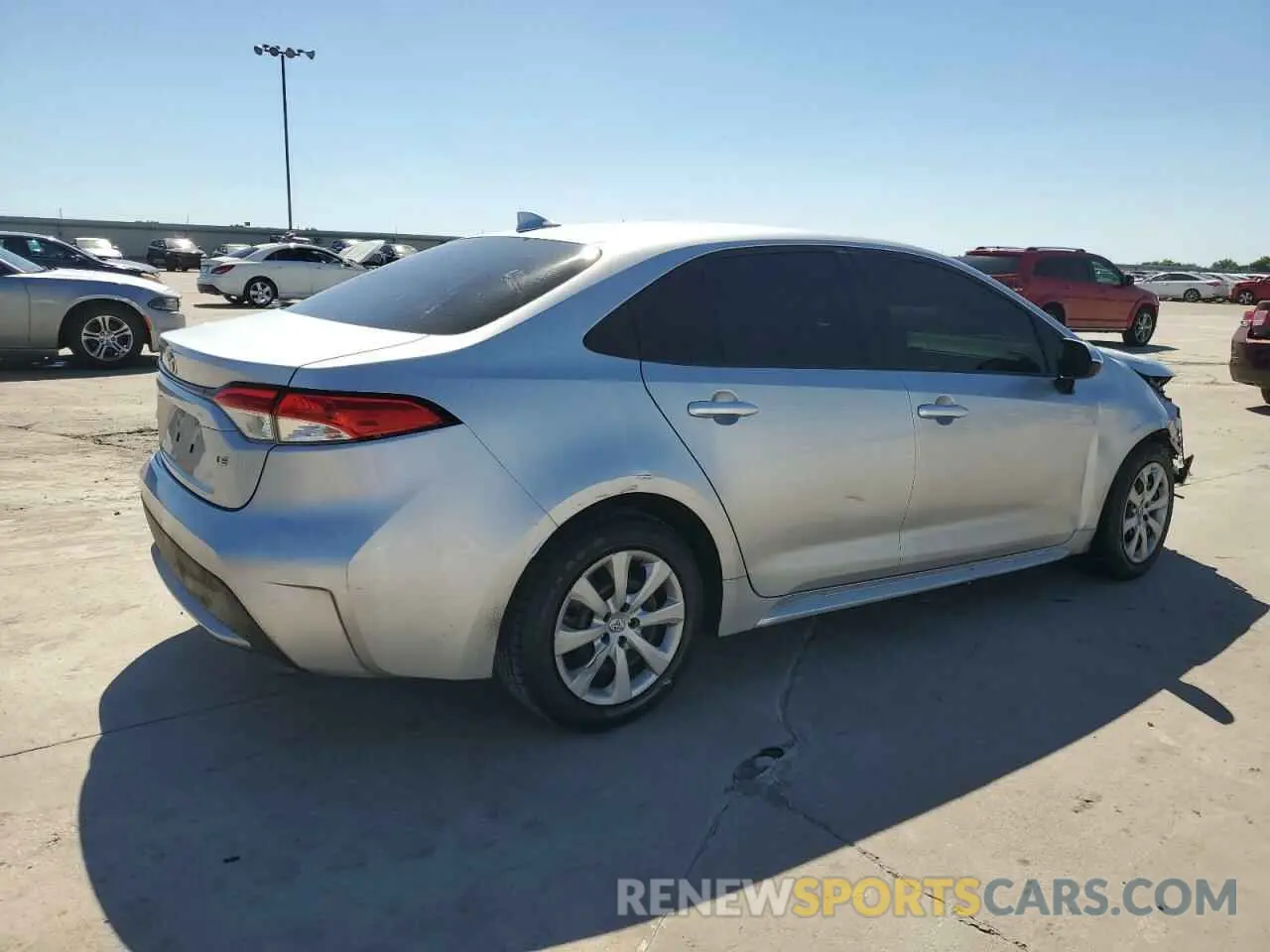 3 Photograph of a damaged car JTDEPRAE5LJ029461 TOYOTA COROLLA 2020
