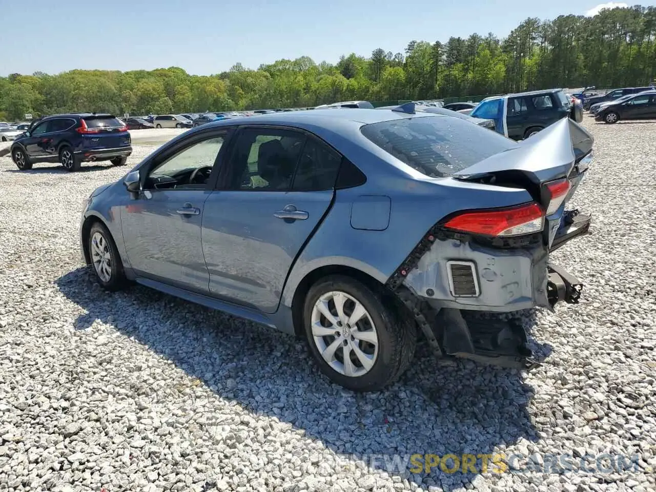 2 Photograph of a damaged car JTDEPRAE5LJ031355 TOYOTA COROLLA 2020