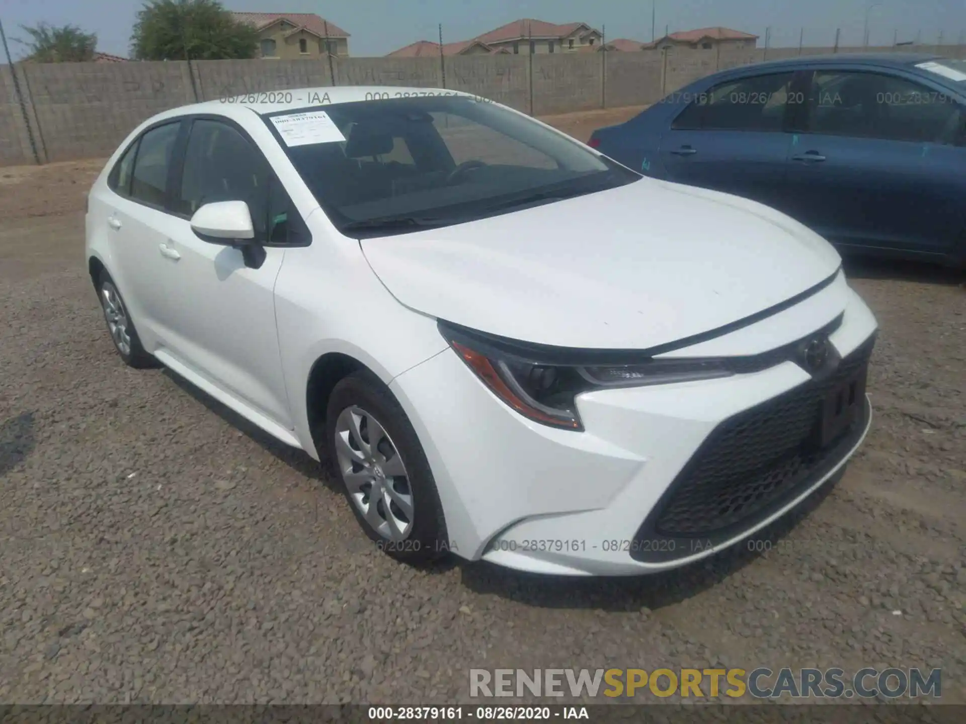 1 Photograph of a damaged car JTDEPRAE5LJ031534 TOYOTA COROLLA 2020