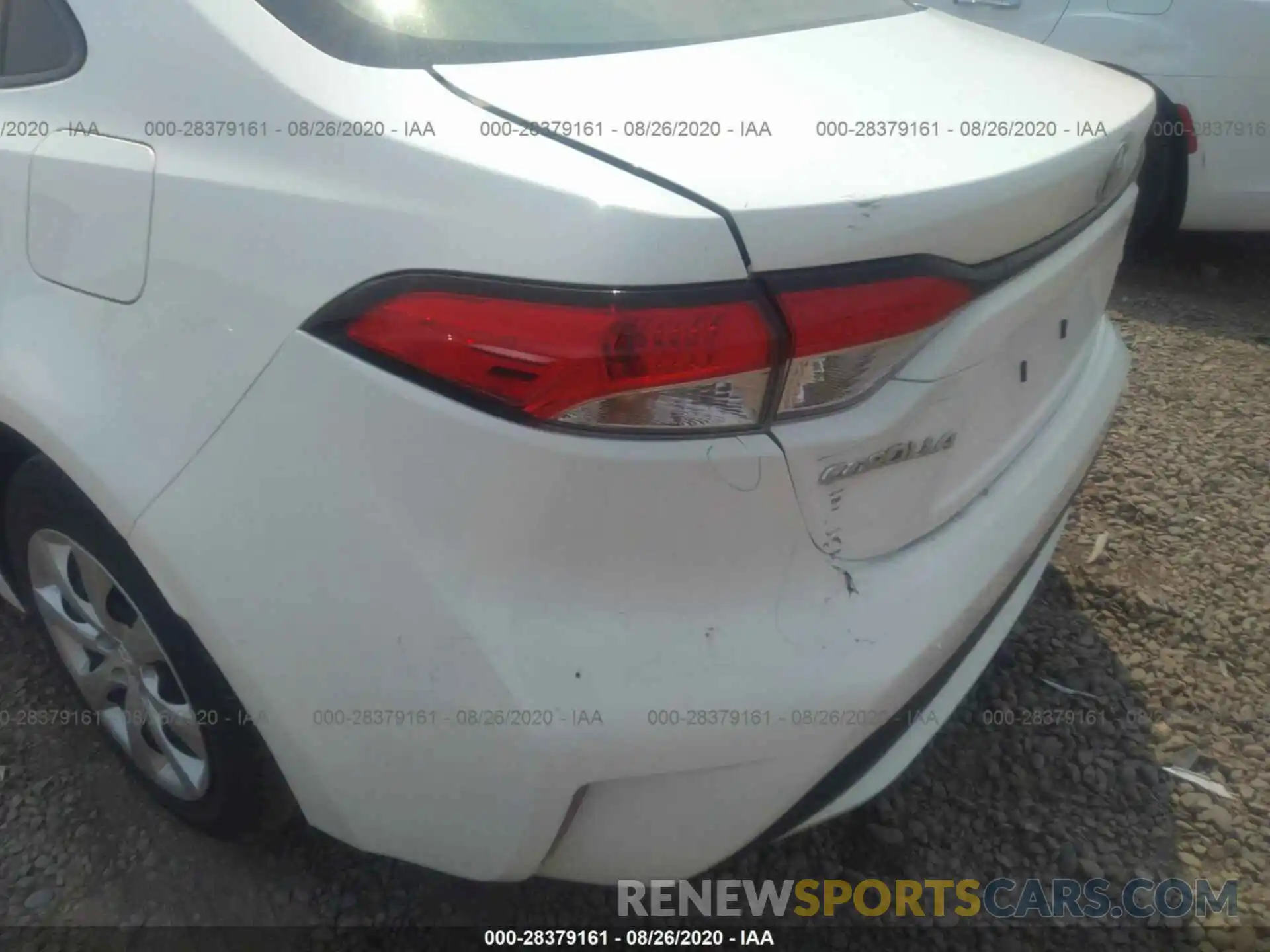 6 Photograph of a damaged car JTDEPRAE5LJ031534 TOYOTA COROLLA 2020