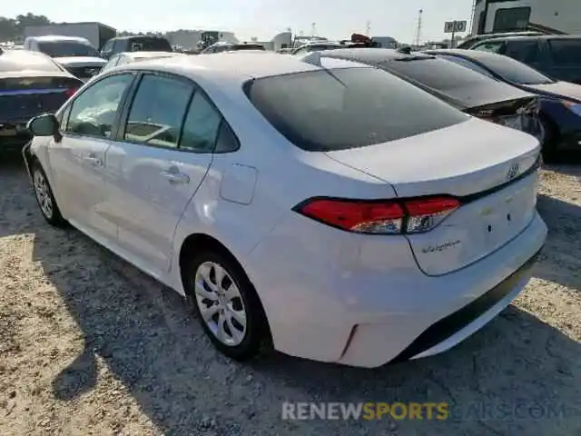 3 Photograph of a damaged car JTDEPRAE5LJ034868 TOYOTA COROLLA 2020