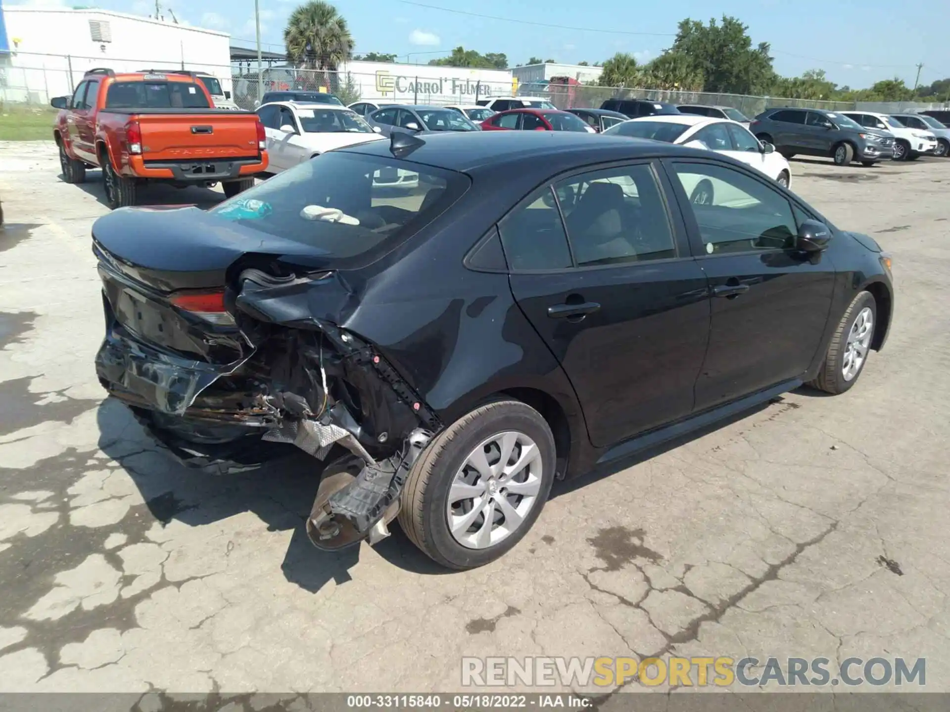 4 Photograph of a damaged car JTDEPRAE5LJ036989 TOYOTA COROLLA 2020