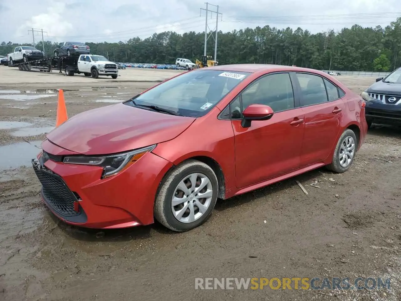 1 Photograph of a damaged car JTDEPRAE5LJ043022 TOYOTA COROLLA 2020